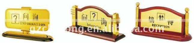 2011 Newest design Hotel signboard and table number