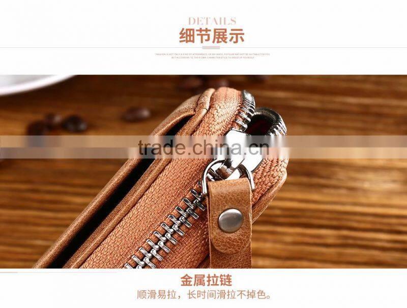 Men pickup bag lady pull card multi organ documents Metrosexual zipper card bag