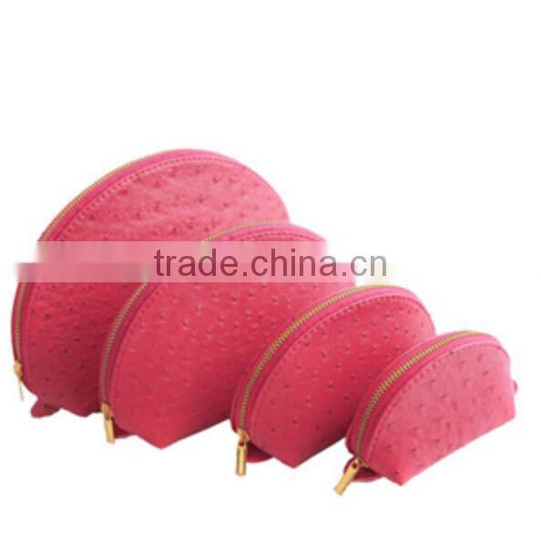 Beautiful promotional toiletry bag, shinny pu leather make up cosmetic case/bag