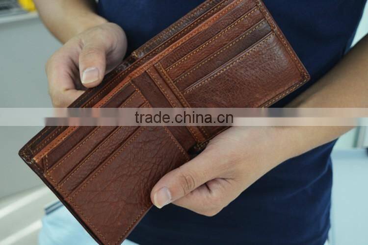 Minimal Leather Wallet Personalized Wallet RFID Blocking Leather with card holder bussiness