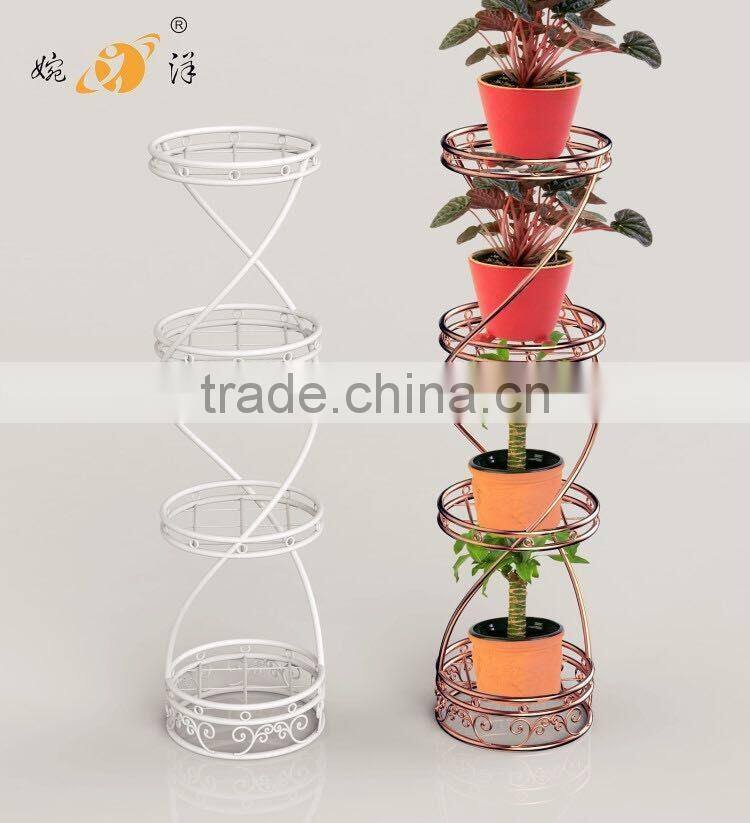 Hot selling decortive floorstanding indoor metal flower stand
