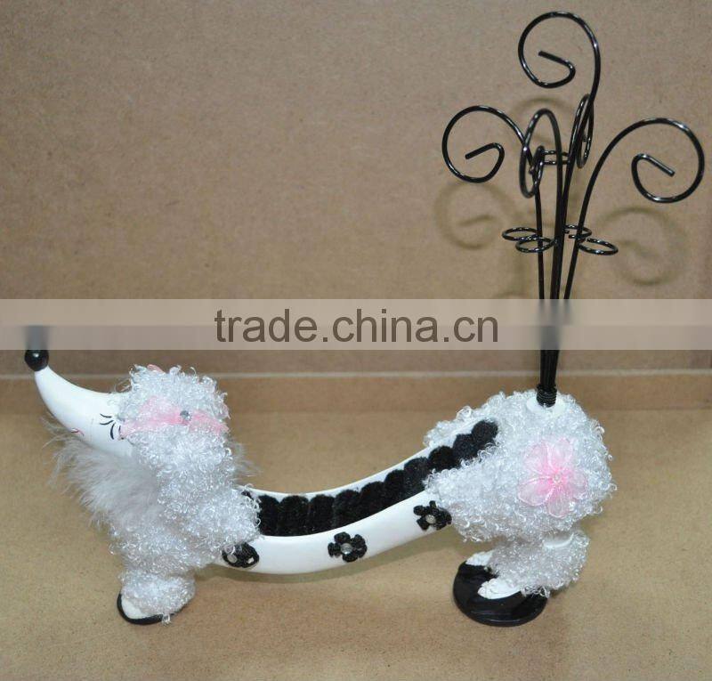 sheep metal and resin jewelry display stand ring holder in fashion
