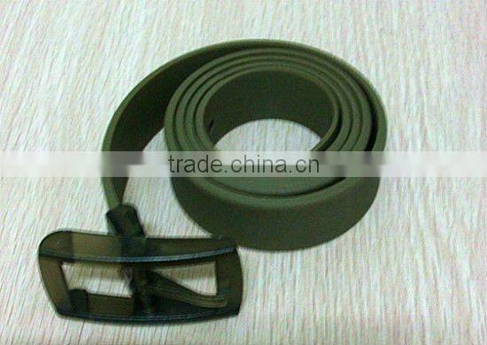 colored silicone golf belt eco garment belt for girls and boys