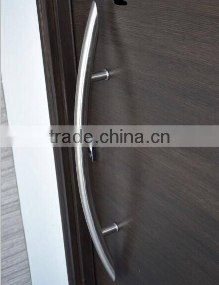 Stainless Steel Bent Round Wooden Door Pull Handle