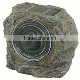 Solar powered resin light