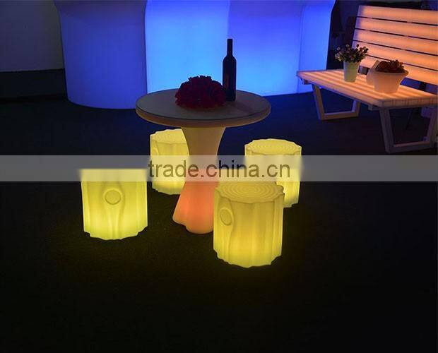 popular led luminous tree shape bar stool, fashionable led bar chair