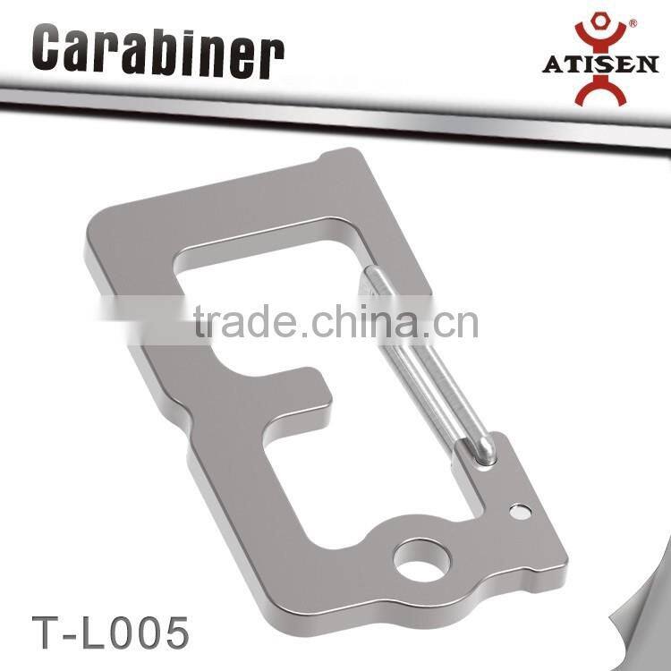 Alphabet Style Carabiner 3Cr13 Stainless Steel Spring Clip Hook Outdoor Survival Tool