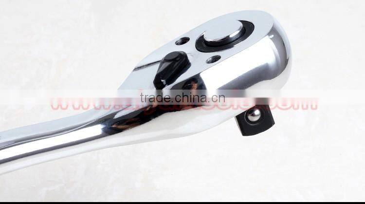 1/2" 3/8" 1/4" Ratchet Wrench (Socket Set) Quick Release wrench 72t Cr-v