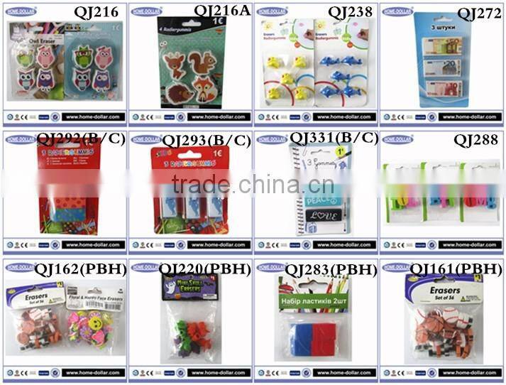 China professional manufacturer 10, 20 and 50 euro currency money printing plastic vinyl eraser