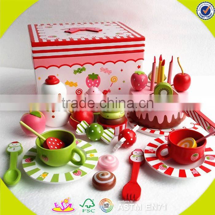 wholesale baby elegant wooden cake toy, popular kids wooden cake toy, lovely children wooden cake toy W10B100