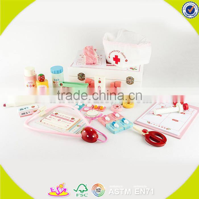 New Design Education kids wooden doctor set toy New type toy doctor kit on sale W10D107