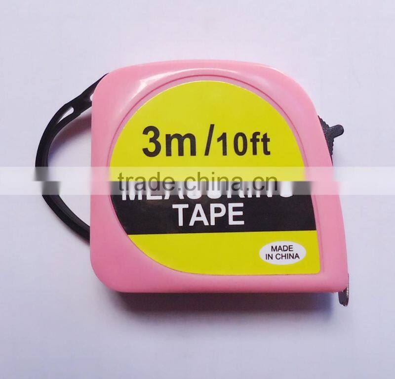 Promotional small size Pink color Measuring tape / Tape measure for lady