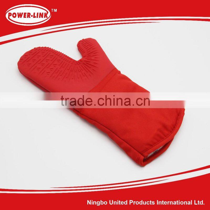 BBQ kitchen stripes cloth with Silicone large size Glove