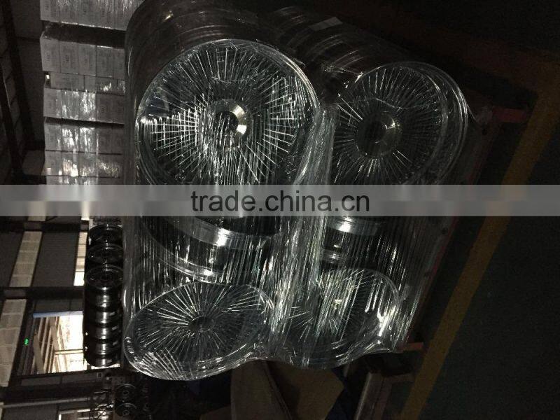 15x8 Knock-off With Adapter and Cap 100 Spoke Wire Wheel