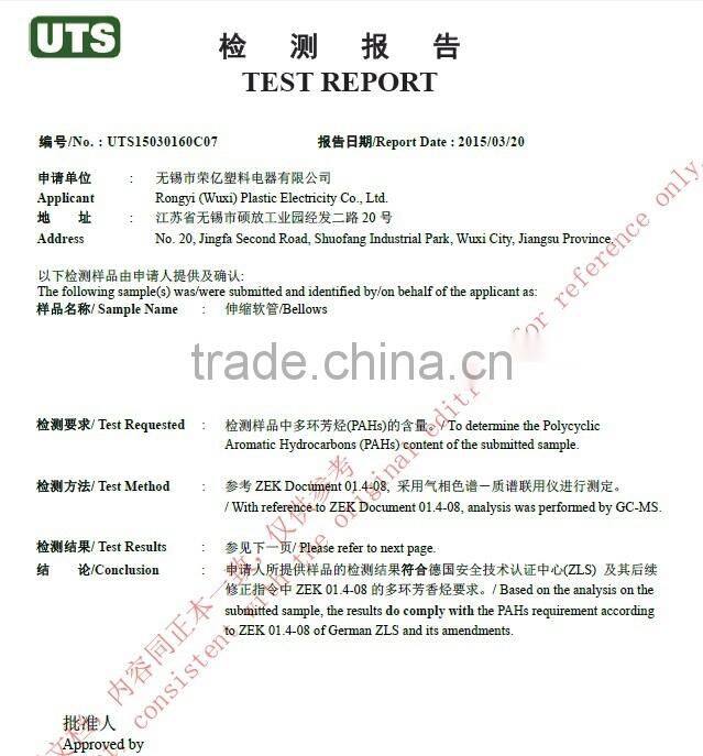 PVC Steel Wire black telescoping plastic tubing