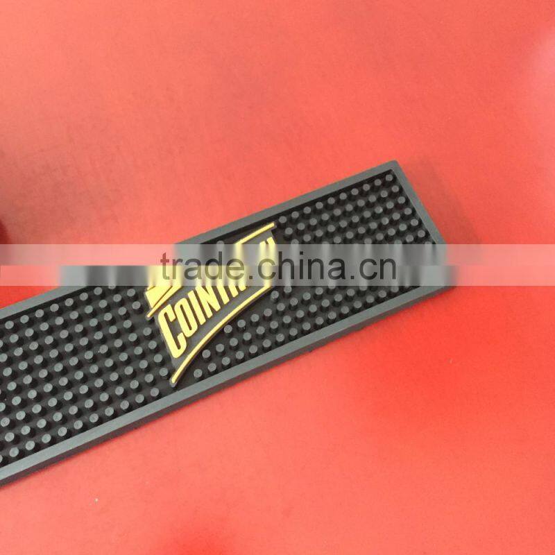 bar accessories anti slip rubber bar mat spill PVC bar mat