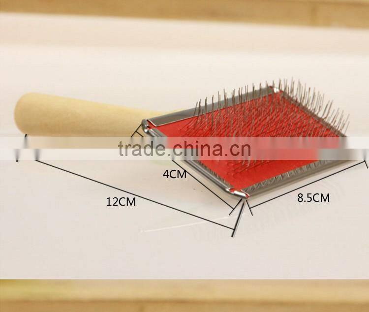 Wooden Handle Dog Brush And Pet Hair Brush