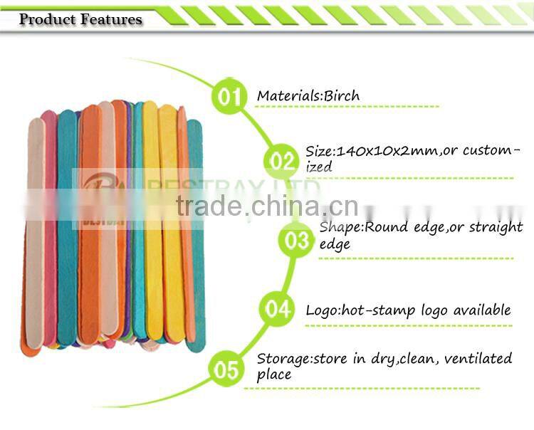 Custom printed wooden popsicle stick