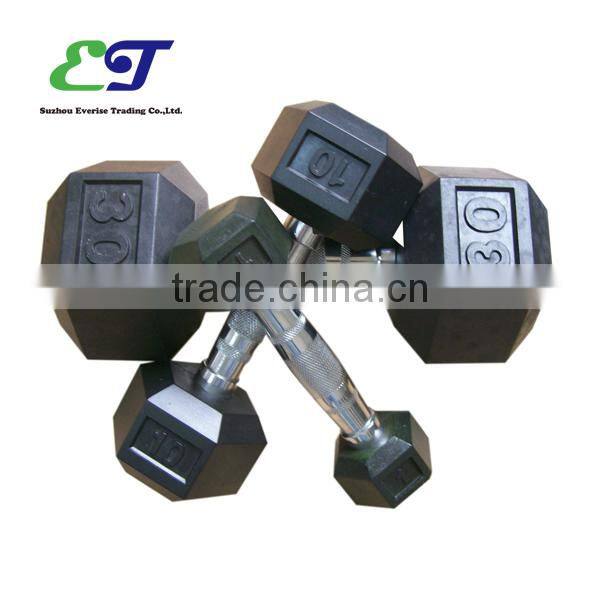 Vinyl / Chrome / Rubber dumbbell
