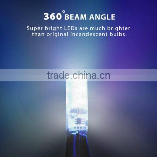 T10/W5W/168 LED Car RGB White Reading Light Interior Remote Control Bombillas