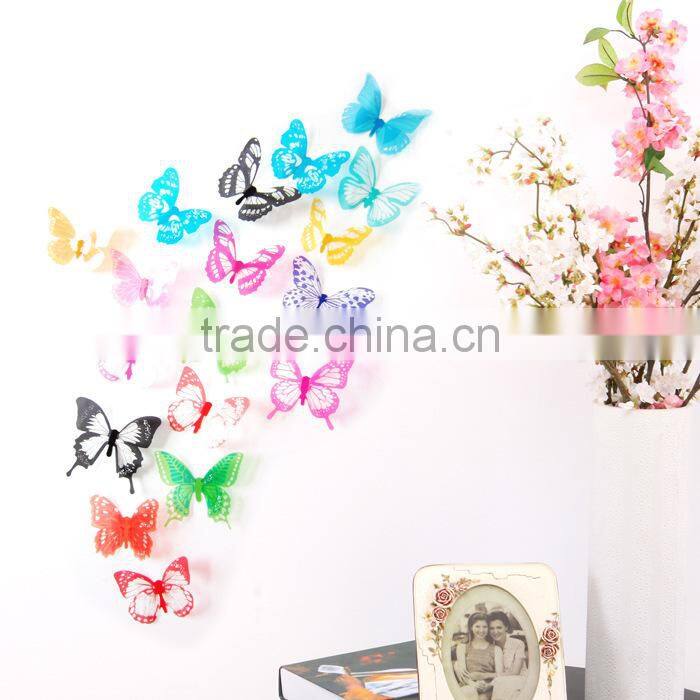 Removable 3D Butterfly Sticker For Decorate DIY Wall Sticker Butterfly