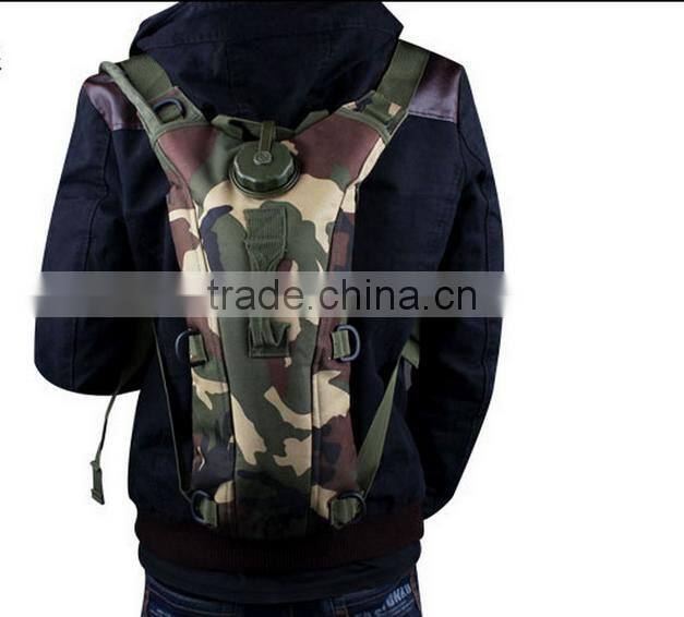 Multi camo hydration backpack tactical 2L hiking military hydration pack
