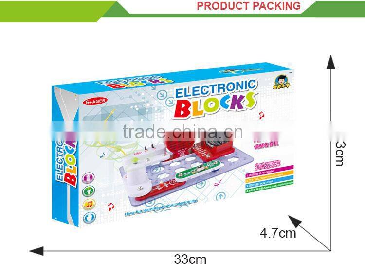 Assemble FM radio electronic building blocks easy science working models