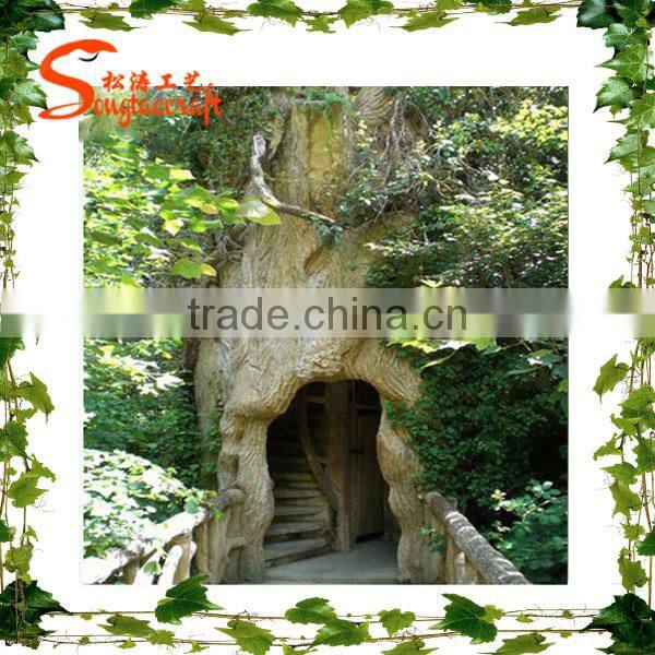 High-level design outdoor artificial tree house simulation artificial tree house for kids