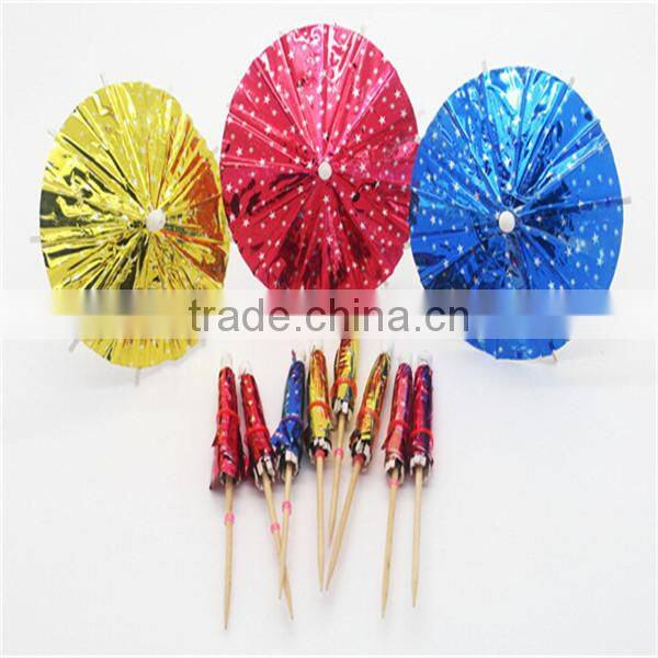Promotional cocktail paper party decoration umbrella
