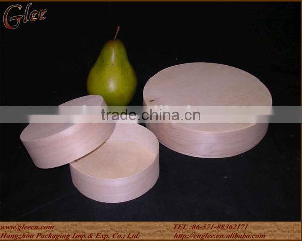 wooden wine bottle packaging box round gift packaging box