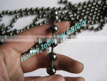Customizable Gun Metal Color 10mm Metal Ball Chain