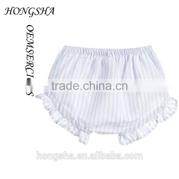 Tee Girls Pale Blue Linen Pinafore Dress with Knickers Baby Girl Party Dress Children Frocks Designs HSD7840