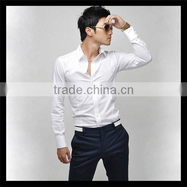 new world online shopping made in china white polyester plain long sleeve t shirt