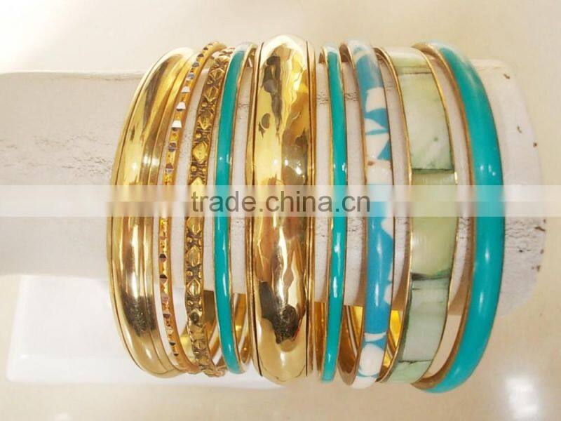 golden metal bangles