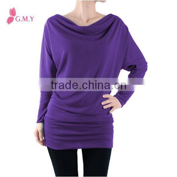 Women's Long Sleeve Basic Tunic Top, High Fashion Womens Clothing ladies garment