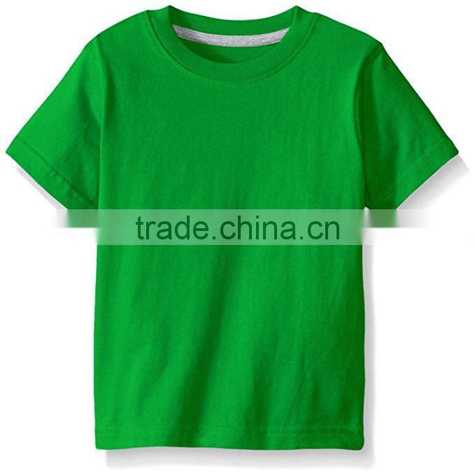 kids tshirts wholesale 100% cotton jersey Boys' Short Sleeve Crew Neck Tee