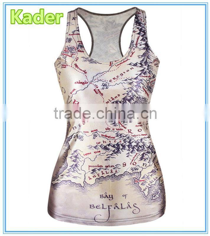 wholesale gym full printing tank top China manufacturer