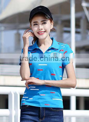 2017 Top Professional jiangxi China factory alibaba Best quality with Good price cotton jersey Woman Polo shirt custom Cheap