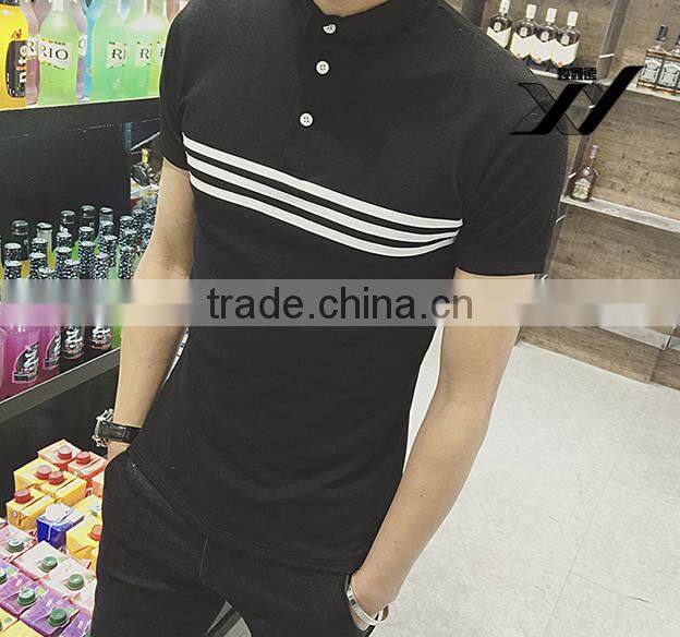 Men fashion simple design polo short sleeve shirt