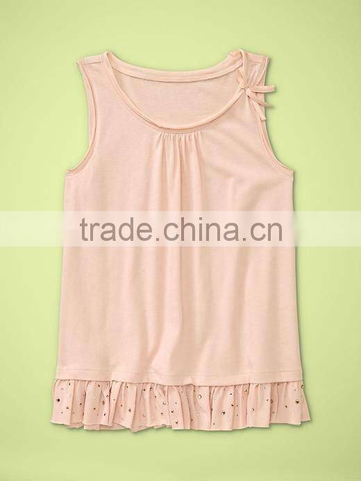 BABY GIRLS STRIPED CREW NECK TOP