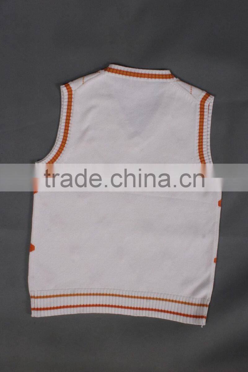 Cheap Orange Latest New Style Sweater Vest