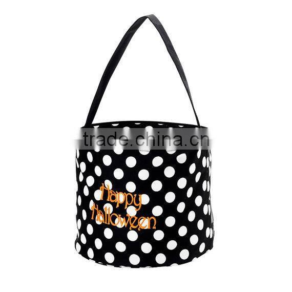 Newest personalized chevron monogrammed Halloween Bucket