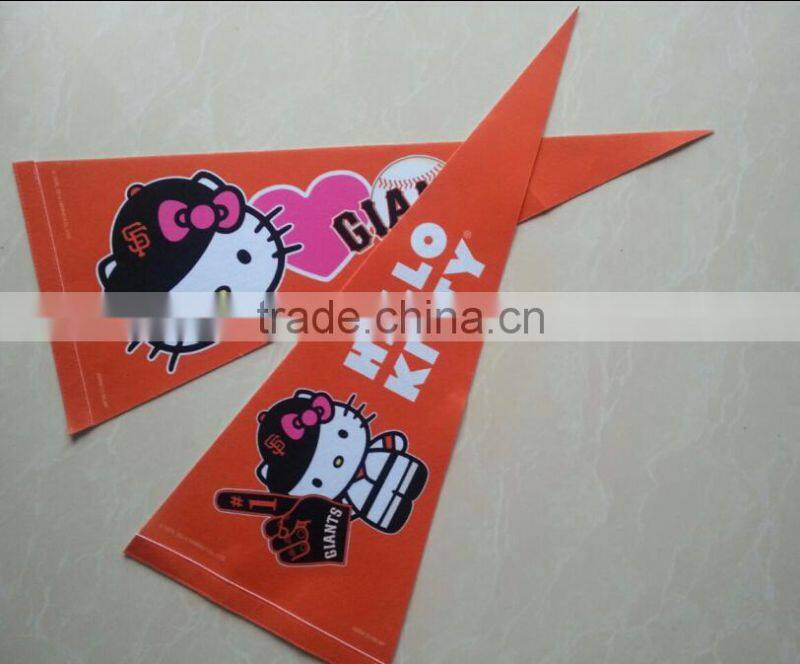 custom sports triangle flag