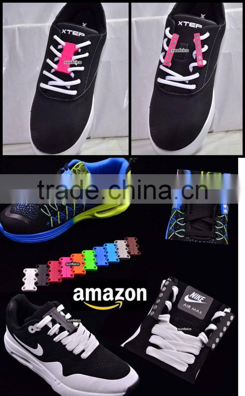 Novelty Sneaker Shoe Buckles No-Tie Magnetic Closure Casual Shoelace Amazon Supplier provide UPC Barcode label service
