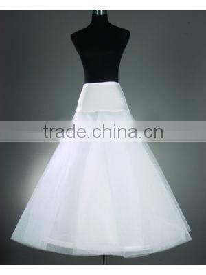 Cheap White A-Line Petticoats for Wedding Dresses 1 Hoop Crinoline Bridal Gowns Wedding Accessories J