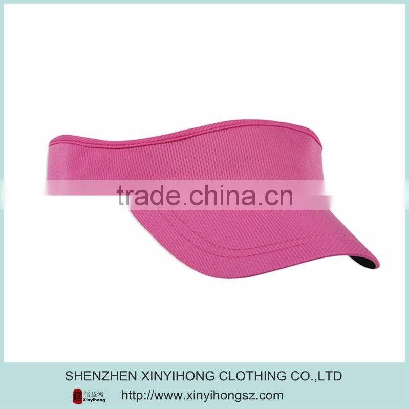 100% polyester mesh golf visors caps