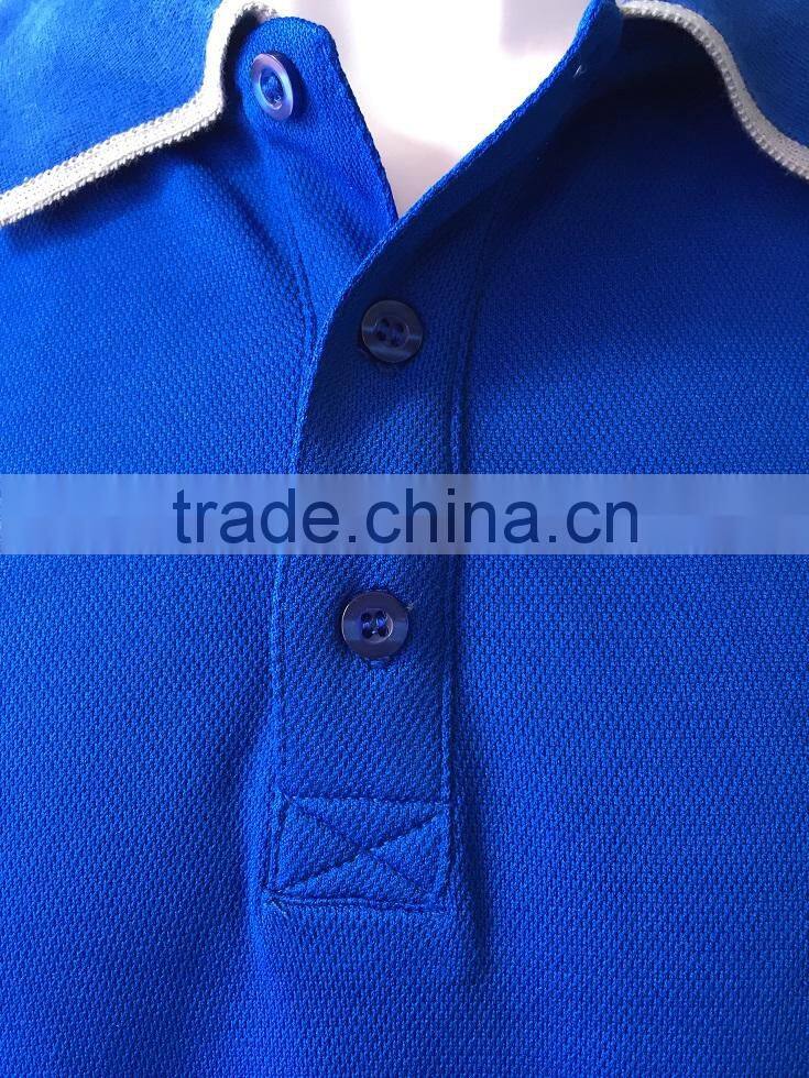 Contrast mens short sleeve 50% polyester 50% cotton cheap Australia polo shirt