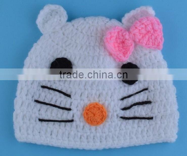 2016 large fashion high quality stars pattern baby knit hat