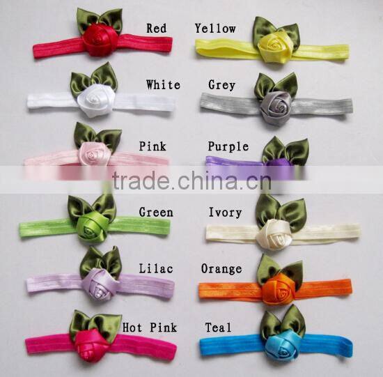 handmade flower baby bow headband
