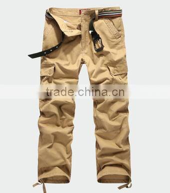 custom men's cargo pants with many pockets